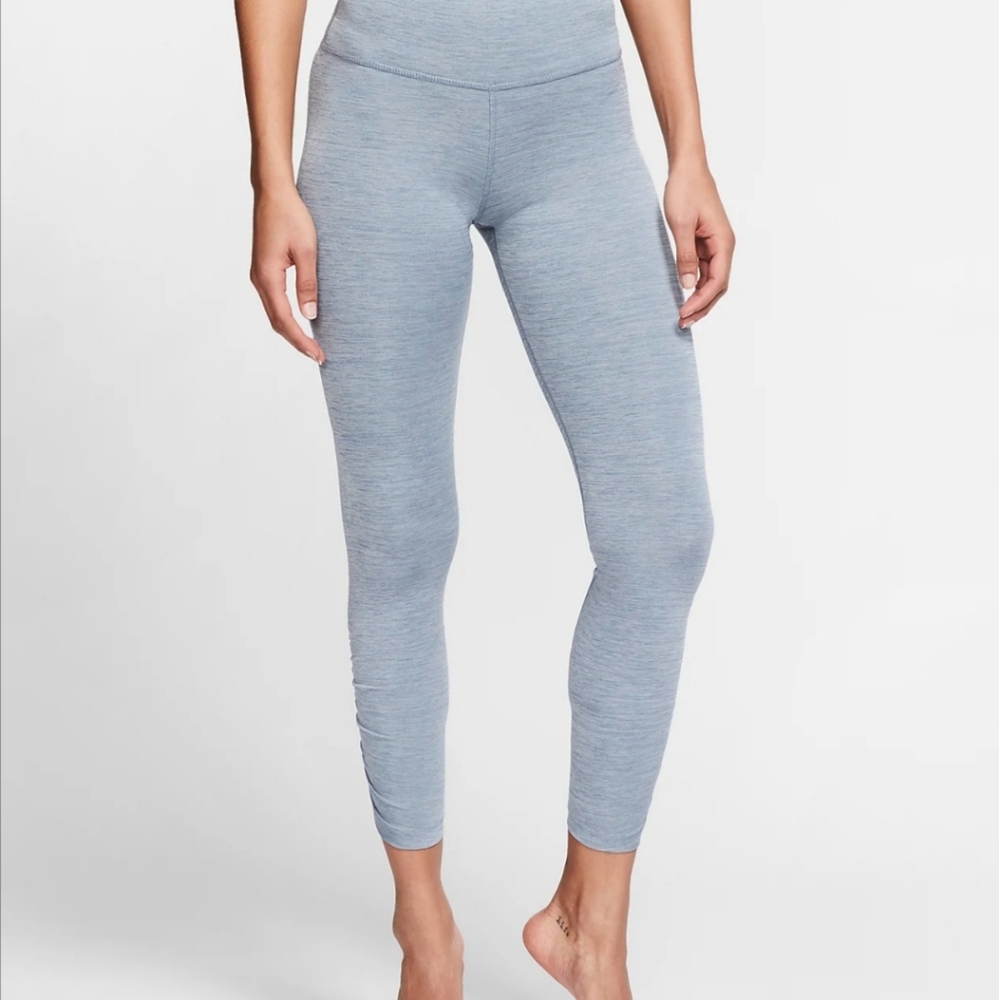 Nike Light Blue Heather High-Waist Leggings